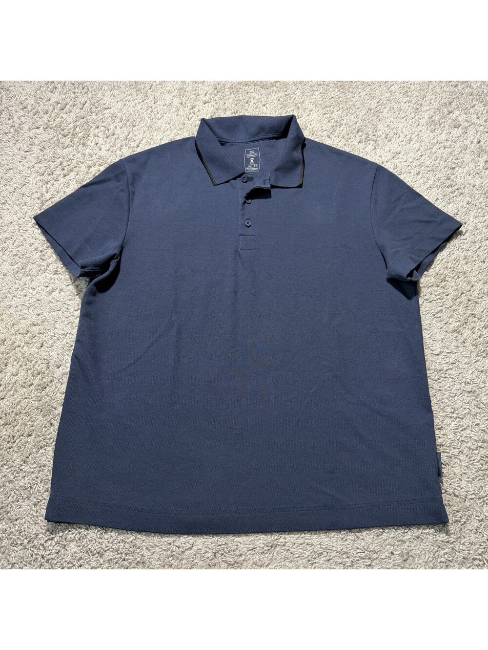 On Cloud OC Mens Courtside Polo Shirt Short Sleeve Navy Blue Golf Size XL